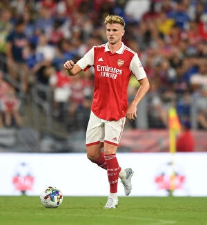 Images Dated 17th July 2022: Arsenal's Rob Holding Stands Firm Against Everton in Pre-Season Showdown, Baltimore 2022