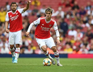 Emirates Cup Collection: Arsenal's Robbie Burton in Action against Olympique Lyonnais at the Emirates Cup, 2019
