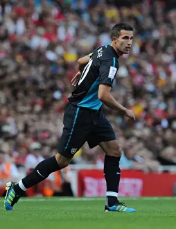Arsenal V Boca Juniors 2011-12 Prints: Arsenal's Robin van Persie Scores in Emirates Cup Clash Against Boca Juniors (2011-12)