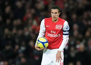 Arsenal V Aston Villa - FA Cup 2011-12 Prints: Arsenal's Robin van Persie Scores Stunning Goals in FA Cup Battle against Aston Villa