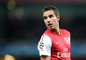 Arsenal V Borussia Dortmund 2011-12 Prints: Arsenal's Robin van Persie Scores Twice: Arsenal 2-0 Borussia Dortmund