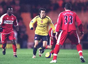 Middlesbrough V Arsenal 2006-07 Prints: Arsenal's Rosicky Faces Off Against Middlesbrough's Yakubu