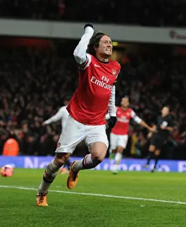 Arsenal V Tottenham Hotspur 2013-14 Prints: Arsenal's Rosicky Scores Brace: FA Cup Triumph Over Tottenham (2014)