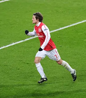 Arsenal V AC Milan 2011-12 Prints: Arsenal's Rosicky Scores in UEFA Champions League Victory over AC Milan (2011-12)