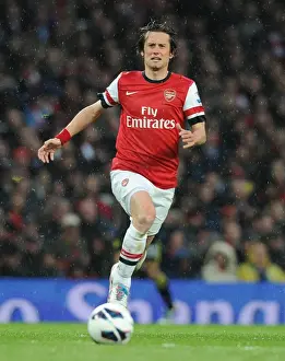 Arsenal V Wigan Athletic 2012-13 Prints: Arsenal's Rosicky Shines: Arsenal vs Wigan Athletic, Premier League 2012-13