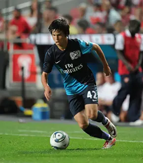 Benfica V Arsenal 2011-12 Prints: Arsenal's Ryo Miyaichi in Action against Benfica during 2011 Pre-Season Friendly in Lisbon