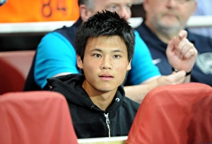 Arsenal's Ryo Miyaichi Scores in 2:1 Victory Over Olympiacos in UEFA Champions League Group F at Emirates Stadium (September 28, 2011)