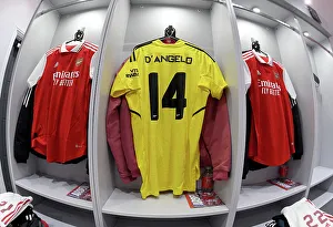 Arsenal Women V Aston Villa Women - Conti Cup 2023 Prints: Arsenal's Sabrina D'Angelo Prepares for Conti Cup Clash Against Aston Villa