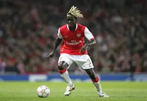 Arsenal V Slavia Prague 2007-08 Prints: Arsenal's Sagna Shines: 7-0 Crush of Slavia Prague in Champions League Group H