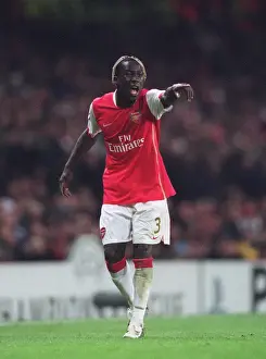 Arsenal V Slavia Prague 2007-08 Prints: Arsenal's Sagna Shines in Historic 7-0 Champions League Victory over Slavia Prague