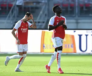 Arsenal's Saka and Vieira: Celebrating a Goal in Nuremberg Friendly (2023)