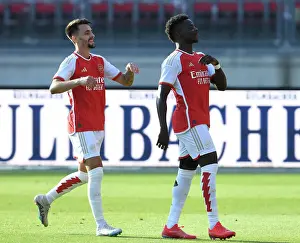 Arsenal's Saka and Vieira: United in Victory - Nuremberg Friendly, 2023