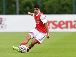Arsenal's Salah-Eddine Oulad M in Action during Pre-Season Friendly vs Ipswich Town (2022)