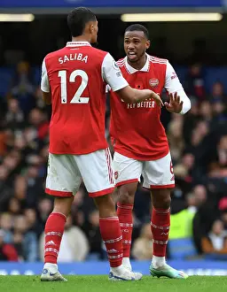 Arsenal's Saliba and Magalhaes Face Off Against Chelsea in Premier League Showdown (2022-23)