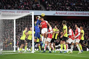 Arsenal v Burnley 2023-24 Collection: Arsenal's Saliba Scores Second Goal: Arsenal v Burnley, 2023-24 Premier League