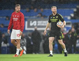 Arsenal's Sam Wilson: Pre-Match Preparations at Stamford Bridge (Chelsea vs Arsenal, 2023-24)