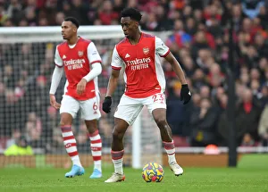 Arsenal's Sambi in Action: Arsenal vs Burnley, Premier League 2021-22