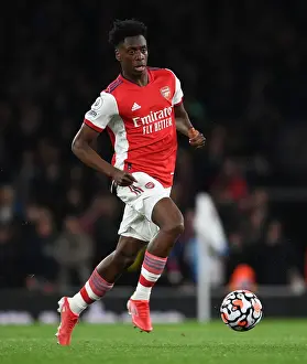 Arsenal's Sambi in Action: Arsenal vs Crystal Palace (Premier League 2021-22) at Emirates Stadium