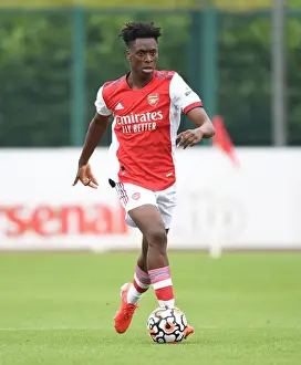 Arsenal's Sambi in Action during Arsenal vs Millwall Pre-Season Friendly