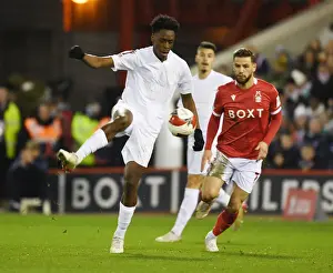 Arsenal's Sambi in Action against Nottingham Forest in FA Cup Third Round