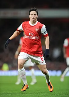 Arsenal V Stoke City 2010-2011 Prints: Arsenal's Samir Nasri Scores the Winning Goal Against Stoke City in the Barclays Premier League at Emirates Stadium