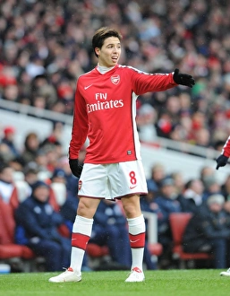 Arsenal V Everton 2009-10 Prints: Arsenal's Samir Nasri Shines in 2-2 Draw Against Everton, Emirates Stadium, 2010