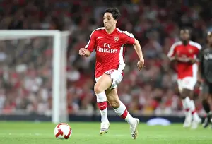 Arsenal V FC Twente 2008-09 Prints: Arsenal's Samir Nasri Shines: 4-0 UEFA Champions League Win Over FC Twente