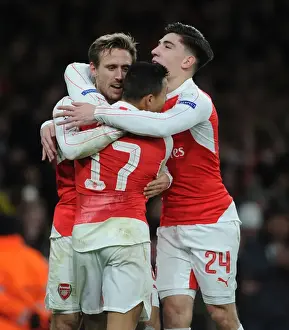 Arsenal V Dinamo Zagreb 2015-16 Prints: Arsenal's Sanchez Scores Brace: Arsenal FC Dominates Dinamo Zagreb in Champions League