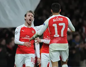 Arsenal V Dinamo Zagreb 2015-16 Prints: Arsenal's Sanchez Scores Brace: Arsenal FC Tops Dinamo Zagreb in Champions League