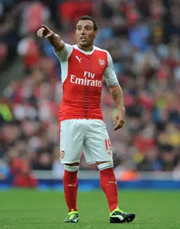 Arsenal V Southampton 2016-17 Prints: Arsenal's Santi Cazorla in Action: Arsenal vs Southampton (2016-17)