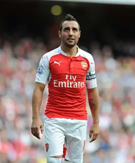 Arsenal V Stoke City 2015-16 Prints: Arsenal's Santi Cazorla in Action: Arsenal vs Stoke City (2015-16)