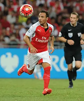 Arsenal V Everton - Asia Trophy 2015-16 Prints: Arsenal's Santi Cazorla in Action against Everton at 2015-16 Barclays Asia Trophy