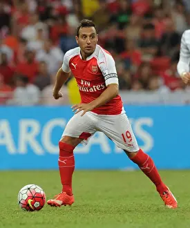 Arsenal V Everton - Asia Trophy 2015-16 Prints: Arsenal's Santi Cazorla in Action Against Everton at 2015 Asia Trophy, Singapore