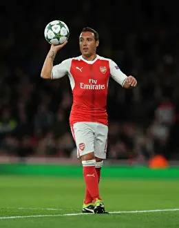 Arsenal V PFC Ludogorets Razgrad 2016-17 Prints: Arsenal's Santi Cazorla in Action against Ludogorets Razgrad in the 2016-17 UEFA Champions League