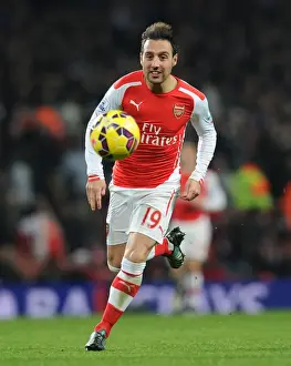 Arsenal V Newcastle United 2014/15 Prints: Arsenal's Santi Cazorla in Action against Newcastle United (Premier League 2014/15)