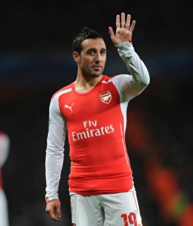 Arsenal's Santi Cazorla in Action against RSC Anderlecht, UEFA Champions League 2014