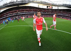 Arsenal Swansea City 2014/15 Prints: Arsenal's Santi Cazorla: Focused Before Swansea City Clash (2014/15)