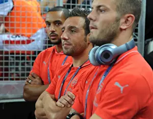 Arsenal V Singapore XI Prints: Arsenal's Santi Cazorla Gears Up for Arsenal v Singapore XI at Singapore National Stadium