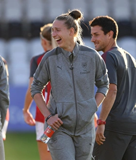 Arsenal's Sari van Veenendaal Readies for Action Against Everton Ladies (Pre-Season 2017-18)
