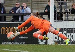 Arsenal Ladies V Notts County Ladies 3rd April 2016 Prints: Arsenal's Sari van Veenendaal Saves Penalty in FA Cup Quarterfinals