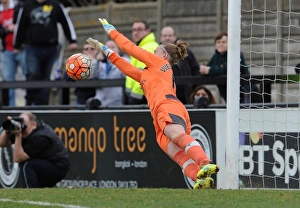 Arsenal Ladies V Notts County Ladies 3rd April 2016 Prints: Arsenal's Sari van Veenendaal Saves Penalty in FA Cup Quarterfinals Shootout