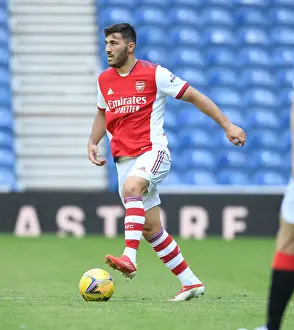 Glasgow Rangers V Arsenal 2021-22 Prints: Arsenal's Sead Kolasinac at 2021 Rangers Pre-Season Friendly in Glasgow
