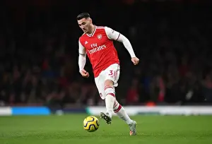 Arsenal's Sead Kolasinac in Action during the Arsenal v Brighton & Hove Albion Premier League 2019-20 Match