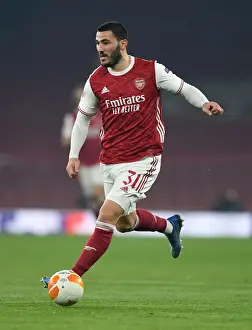 Arsenal V Molde FK 2020-21 Prints: Arsenal's Sead Kolasinac in Action during Europa League Clash against Molde FK