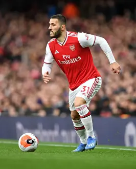 Arsenal V Everton 2019-20 Prints: Arsenal's Sead Kolasinac in Action Against Everton in Premier League