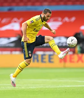 Arsenal's Sead Kolasinac in Action during FA Cup Quarterfinal against Sheffield United
