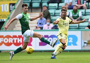 Arsenal's Sead Kolasinac in Action during Hibernian Pre-Season Friendly (2021-22)