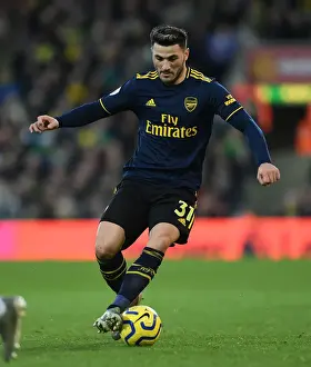 Arsenal's Sead Kolasinac in Action: Norwich City vs Arsenal (Premier League 2019-20)