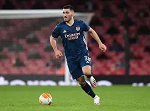Arsenal's Sead Kolasinac in Action during UEFA Europa League Match against Rapid Wien
