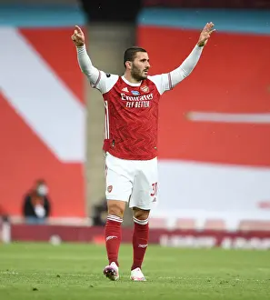 Arsenal's Sead Kolasinac in Action Against Watford in 2019-20 Premier League